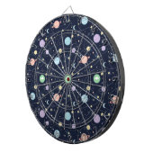Cible De Fléchettes Motif sans couture de planètes du système solaire (Devant droit)