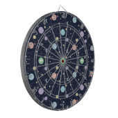 Cible De Fléchettes Motif sans couture de planètes du système solaire (Devant gauche)