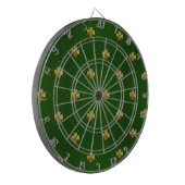 Cible De Fléchettes Motif vert d'or de trèfle (Devant gauche)