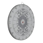 Cible De Fléchettes Motifs scandinaves de forêt grise (Devant gauche)