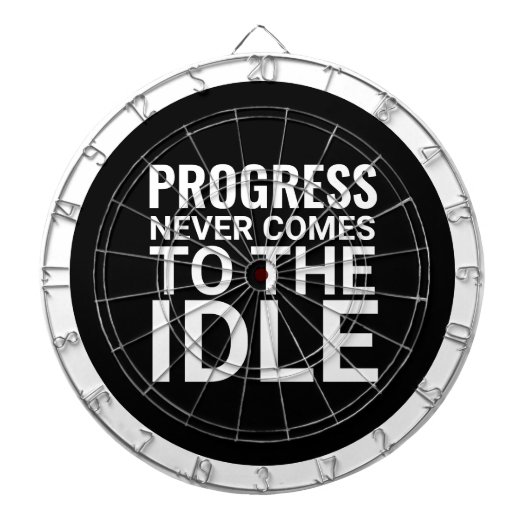 Cible De Fléchettes Motivation noir et blanc : Inspiration (Devant)