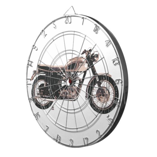 Cible De Fléchettes Moto classique simplement belle (Devant droit)