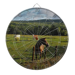 Cible De Fléchettes Moulins à vent dans la distance