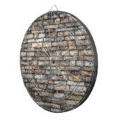 Cible De Fléchettes Mur en pierre gris (Devant droit)