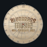 Cible De Fléchettes Musique Bluegrass Réalité musicale seulement Bois<br><div class="desc">Pour les musiciens et les fans de bluegrass qui apprécient le talent nécessaire pour jouer de la musique bluegrass. Seul un vrai musicien pouvait prendre la tête d'une chanson de bluegrass haut de gamme et la faire paraître superbe. Ce design est un hommage aux fans du genre, et aux musiciens...</div>