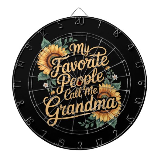 Cible De Fléchettes My Favorite People Call Me Grandma Mother's Day (Devant)