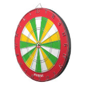 Cible De Fléchettes Myanmar Drapeau patriote Bullseye (Devant droit)