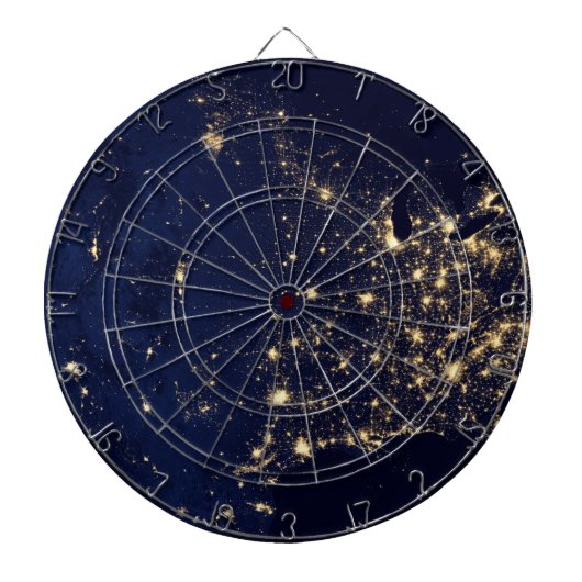 Cible De Fléchettes Nasa Lights de Space USA (Devant)