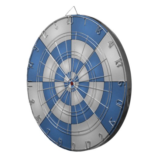 Cible De Fléchettes Nautical Blue Abstract (Devant droit)