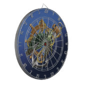 Cible De Fléchettes Nautical Sea Turtle Anchor Ship Wheel Blue (Devant gauche)