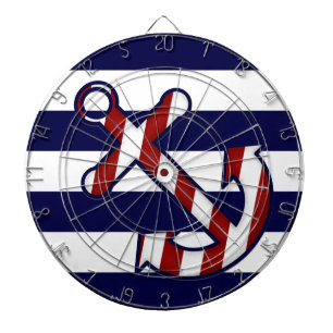 Cible de flechettes nautique d'Ancre