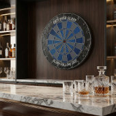 Cible De Fléchettes Navy and Charcoal Grit Over Glory Motivational