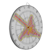 Cible De Fléchettes Nazca Lignes Colibri Avec Effet Papier Rincé (Devant gauche)