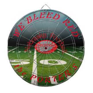 Cible De Fléchettes Nebraska Football - Personnaliser Dartboard