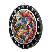 Cible De Fléchettes Neon Jungle Horse Wall Art (Devant droit)