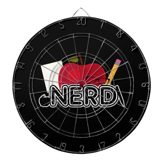 Cible De Fléchettes Nerd - Logo (Devant)