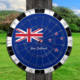 Cible De Fléchettes New Zealand Dartboard, jeu de société, drapeau néo