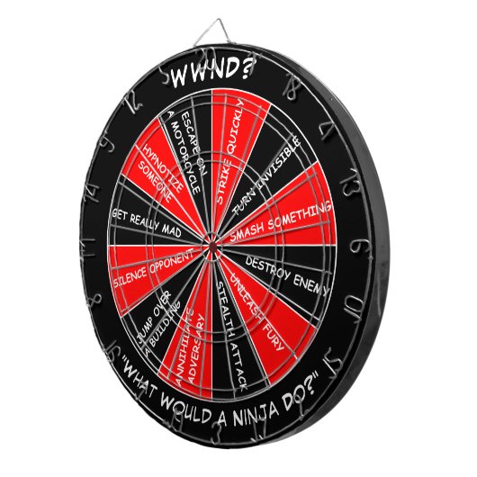 Cible De Fléchettes Ninja (Devant droit)