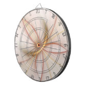 Cible De Fléchettes Noble Cuivre Et Or Abstrait Art Fractal Moderne (Devant droit)