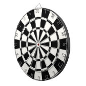 Cible De Fléchettes Noir et blanc (Devant droit)