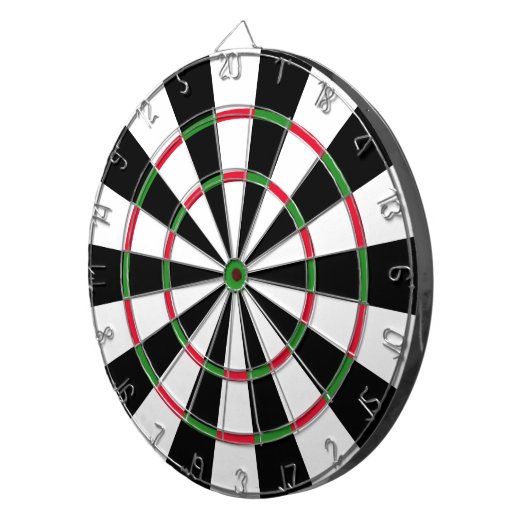 Cible De Fléchettes Noir et blanc (Devant droit)