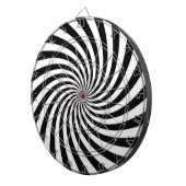 Cible De Fléchettes Noir et blanc (Devant droit)