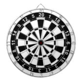 Cible De Fléchettes Noir et blanc (Devant)