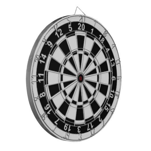 Cible De Fléchettes Noir et blanc (Devant gauche)