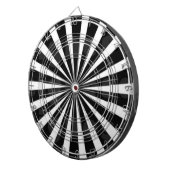 Cible De Fléchettes Noir et blanc (Devant droit)