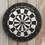 Cible De Fléchettes Noir et blanc Meilleur Papa Jamais Dartboard<br><div class="desc">Touchez la marque avec ce tableau noir et blanc élégant, conçu pour le meilleur papa jamais! Qu’il soit un pro chevronné ou qu’il joue juste pour s’amuser, ce tableau de bord élégant est le moyen idéal de célébrer ses compétences, tant sur le plateau que hors du plateau. En plus de...</div>