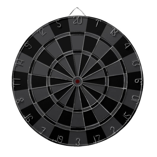 Cible De Fléchettes Noir et gris charbon (Devant)