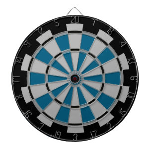 Cible De Fléchettes Noir et Turquoise avec régulation de la pile grise