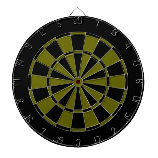 Cible De Fléchettes noir et vert d'armée (Devant)