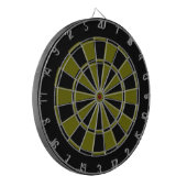 Cible De Fléchettes noir et vert d'armée (Devant gauche)