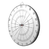 Cible De Fléchettes Noir pâle sur le tableau blanc (Devant droit)