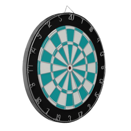 Cible De Fléchettes Noir turquoise Et Blanc (Devant gauche)