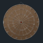 Cible De Fléchettes Noix de cacao solide<br><div class="desc">Design marron cacao solide.</div>