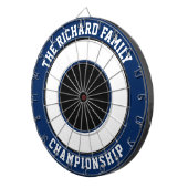 Cible De Fléchettes Nom de famille personnalisé Tableau noir personnal (Devant droit)