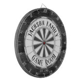 Cible De Fléchettes Nom de famille Salle de jeu Flamme blanc (Devant gauche)