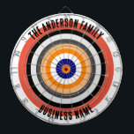 Cible De Fléchettes Nom de famille Tableau noir personnalisé<br><div class="desc">Un tableau de bord est un jeu récréatif et compétitif populaire qui fournit des heures de plaisir pour les joueurs de tous âges et de tous niveaux de compétence. Généralement faits de fibres sisales, de liège ou de composants électroniques, les tableaux de bord sont conçus pour résister à l'impact des...</div>