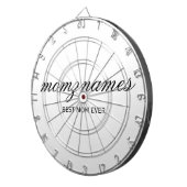 Cible De Fléchettes Nom de la calligraphie personnalisée de la meilleu (Devant droit)