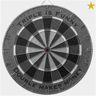 Cible De Fléchettes Nom de la phrase personnalisée en noir monochromat