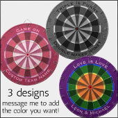 Cible De Fléchettes Nom de l'équipe de phrase personnalisée de la lava