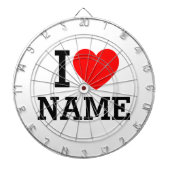 Cible De Fléchettes Nom du coeur (Devant)