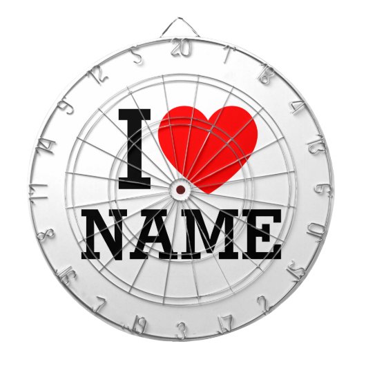 Cible De Fléchettes Nom du coeur (Devant)