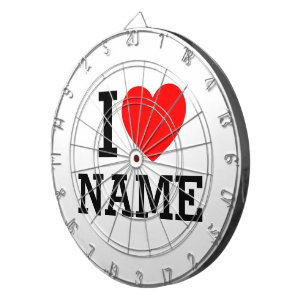 Cible De Fléchettes Nom du coeur