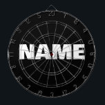 Cible De Fléchettes Nom initial minimaliste personnalisable<br><div class="desc">Initiales minimalistes personnalisables nom, monogramme. deux lettres, nom, nom personnel</div>