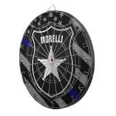 Cible De Fléchettes NOM personnalisé Agent de police Sheriff Cop Drape (Devant droit)