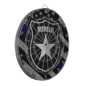 Cible De Fléchettes NOM personnalisé Agent de police Sheriff Cop Drape (Devant gauche)