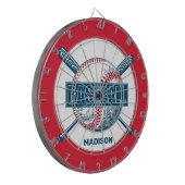 Cible De Fléchettes Nom personnalisé Baseball (Devant gauche)